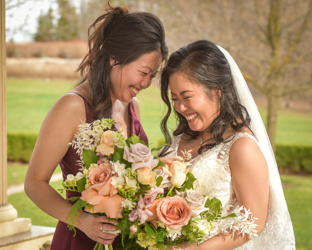 Bride and Bridesmaid